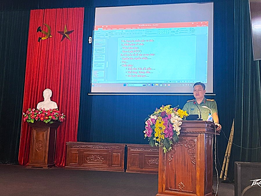 Công an huyện An Lão chủ động bảo đảm an toàn PCCC và CNCH trên địa bàn huyện